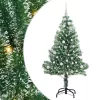  Mű karácsonyi fa hóval borítva LED fényekkel 150 LED-del 150 cm