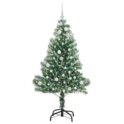  Mű karácsonyi fa hóval borítva LED fényekkel 150 LED-del 150 cm