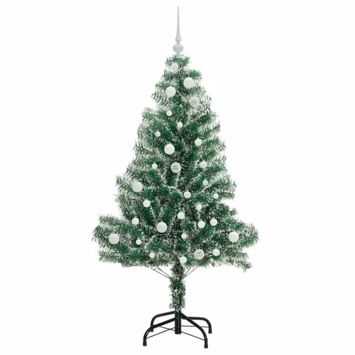  Mű karácsonyi fa hóval borítva LED fényekkel 150 LED-del 150 cm