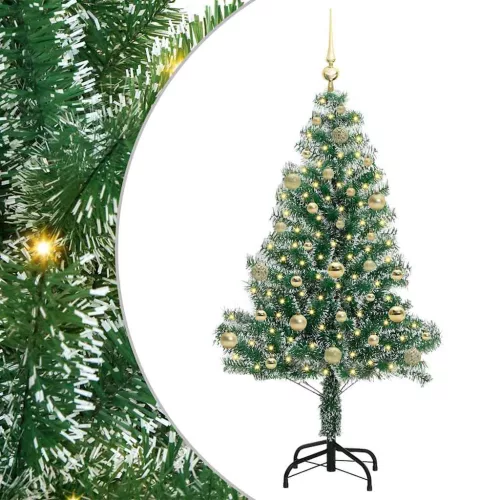  Mű karácsonyi fa hóval borítva LED fényekkel 150 LED-del 150 cm