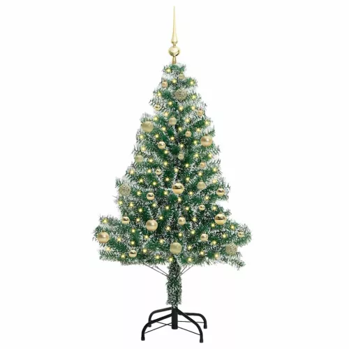  Mű karácsonyi fa hóval borítva LED fényekkel 150 LED-del 150 cm