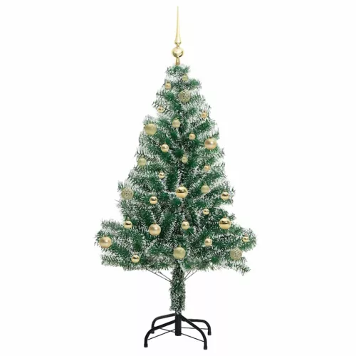 Mű karácsonyi fa hóval borítva LED fényekkel 150 LED-del 150 cm