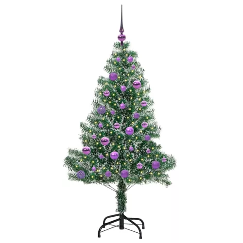  Mű karácsonyi fa hóval borítva LED fényekkel 150 LED-del 150 cm