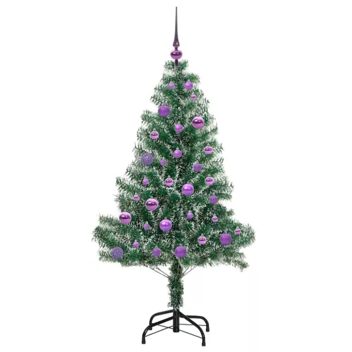  Mű karácsonyi fa hóval borítva LED fényekkel 150 LED-del 150 cm