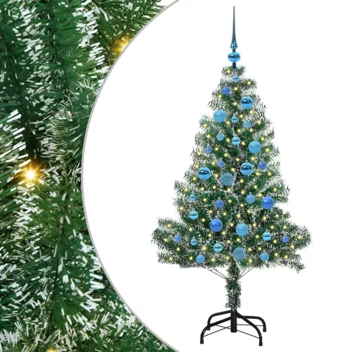  Mű karácsonyi fa hóval borítva LED fényekkel 150 LED-del 150 cm