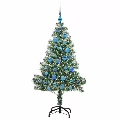  Mű karácsonyi fa hóval borítva LED fényekkel 150 LED-del 150 cm