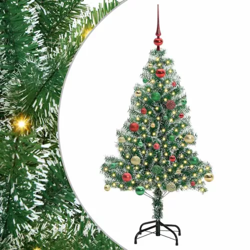  Mű karácsonyi fa hóval borítva LED fényekkel 150 LED-del 150 cm