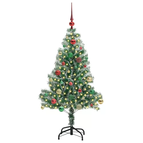  Mű karácsonyi fa hóval borítva LED fényekkel 150 LED-del 150 cm