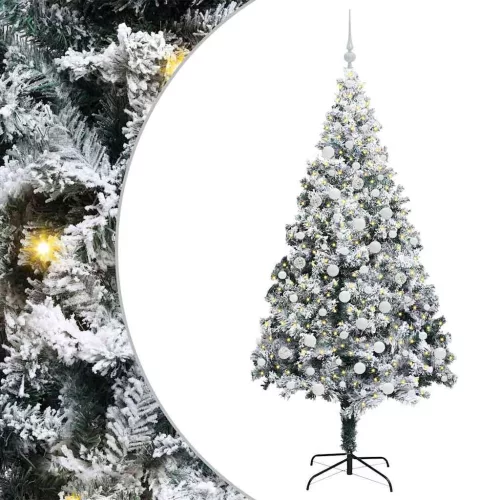  Mű karácsonyfa Zöld 180 x 115 cm PVC és Acél és Műanyag