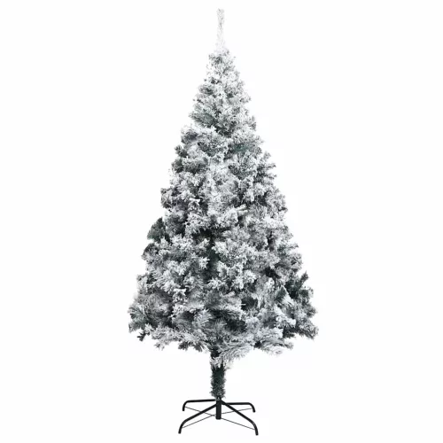  Mű karácsonyfa 300 LED-del Fehér 210 cm PVC és Acél és Műanyag