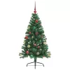  Mesterséges, előre világított karácsonyi fa Zöld 150 cm PVC