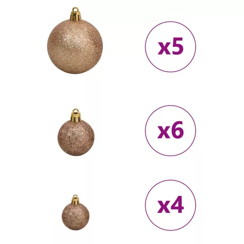  Mesterséges, előre világított karácsonyi fa Rózsaszín 120 cm
