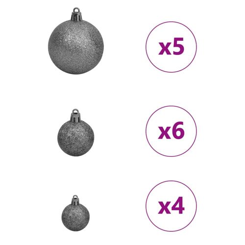  Mesterséges, előre világított karácsonyi fa Rózsaszín 120 cm