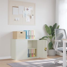  világosszürke acél irattartó szekrény 90 x 40 x 70 cm