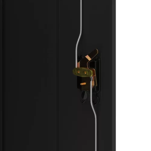  fekete acél irattartó szekrény 90 x 40 x 70 cm