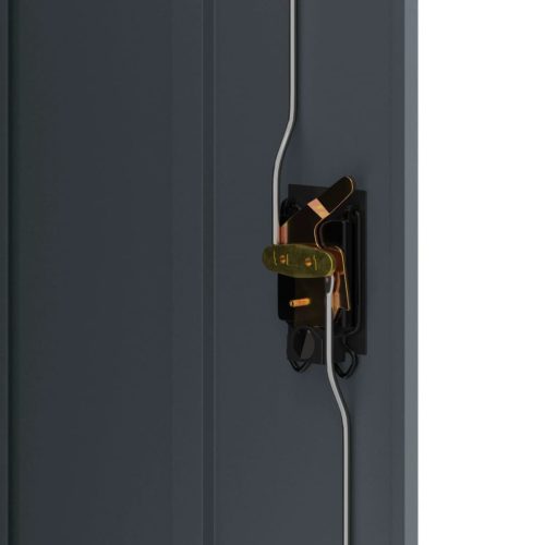  antracitszürke acél irattartó szekrény 90 x 40 x 70 cm