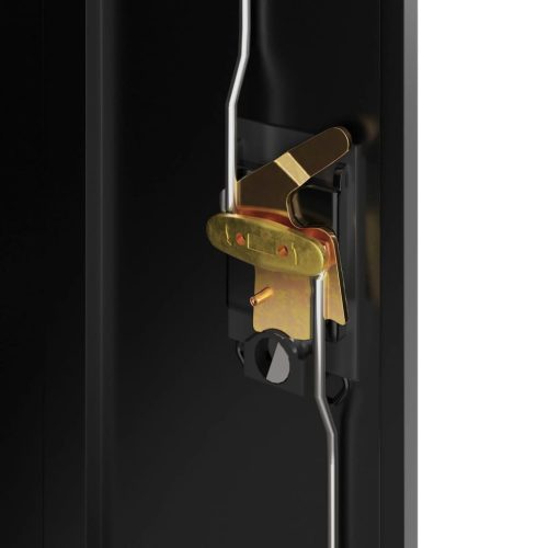  fekete acél irattartó szekrény 90x40x90 cm