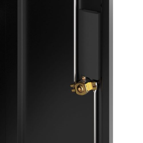  fekete acél irattartó szekrény 79x40x90 cm