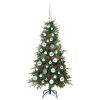  Műanyag Hajtogatós Karácsonyfa állvánnyal Zöld 120 cm PE és PVC