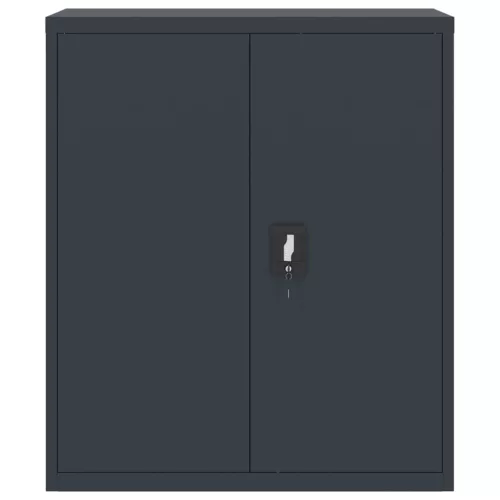  antracitszürke acél irattartó szekrény 90x40x105 cm