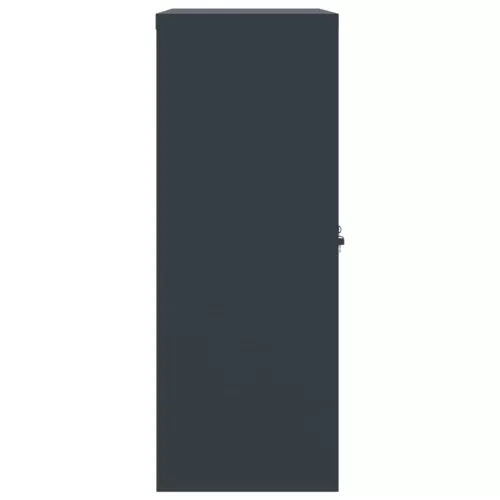  antracitszürke acél irattartó szekrény 90x40x105 cm