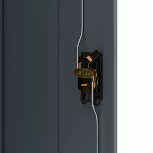  antracitszürke acél irattartó szekrény 90x40x105 cm