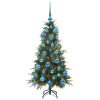  Műanyag Hajtogatós Karácsonyfa állvánnyal Zöld 120 cm PE és PVC