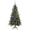  Műanyag Hajtogatós Karácsonyfa állvánnyal Zöld 150 cm PE és PVC