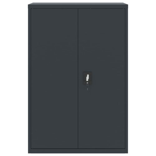  antracitszürke acél irattartó szekrény 90x40x140 cm