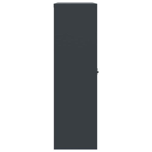  antracitszürke acél irattartó szekrény 90x40x140 cm