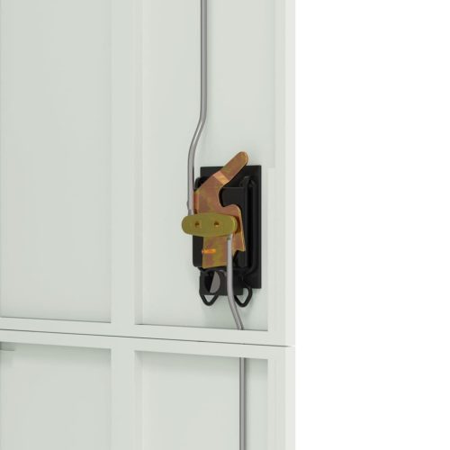  világosszürke acél irattartó szekrény 90x40x180 cm