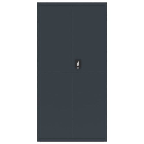  antracitszürke acél irattartó szekrény 90 x 40 x 180 cm
