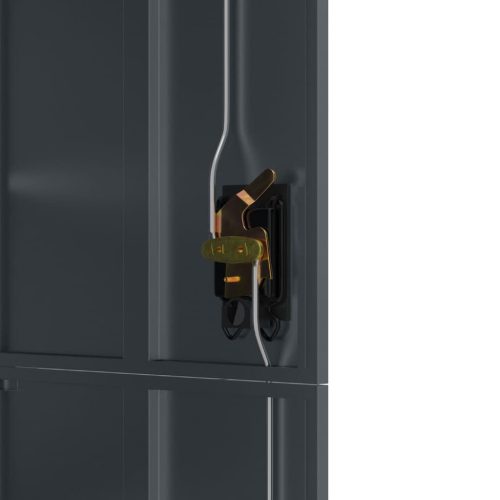  antracitszürke acél irattartó szekrény 90 x 40 x 180 cm