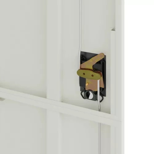  világosszürke acél irattartó szekrény 90x40x200 cm