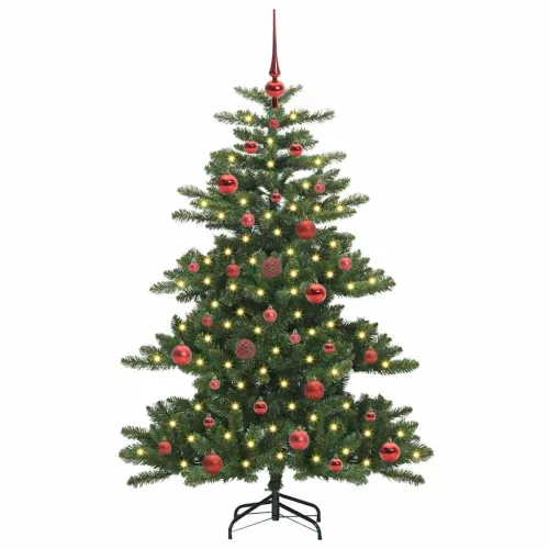  Műanyag Hajtogatós Karácsonyfa with LEDs állvánnyal 150cm PVC