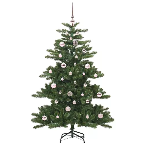  Műanyag Hajtogatós Karácsonyfa 150 LED-del Zöld 150 cm PVC