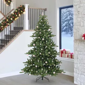    Műanyag Hajtogatós Karácsonyfa Zöld 240 cm PVC és Acél