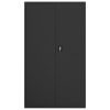  fekete acél irattartó szekrény 105x40x180 cm
