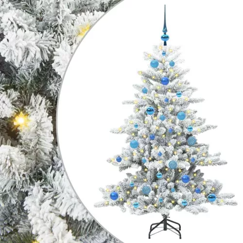  Műanyag Hajtogatós Karácsonyfa with LEDs állvánnyal 150cm PVC