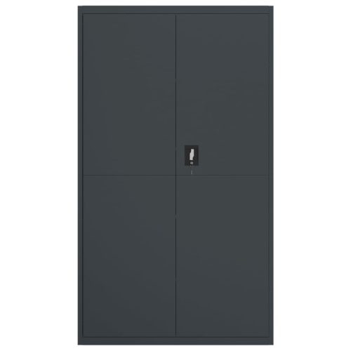  antracitszürke acél irattartó szekrény 105 x 40 x 180 cm