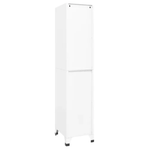  fehér acél zárható szekrény 38 x 45 x 180 cm