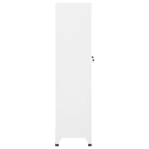  fehér acél zárható szekrény 38 x 45 x 180 cm