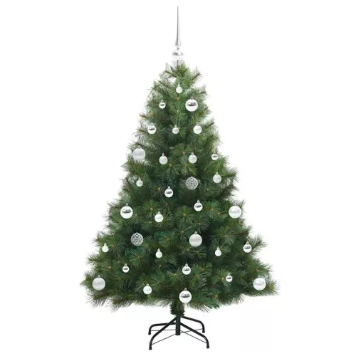  Mű karácsonyfa 150 LED-del állvánnyal Zöld 150 cm PE és PVC