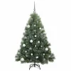  Mű karácsonyfa 150 LED-del állvánnyal Zöld 150 cm PE és PVC