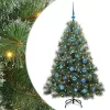  Mű karácsonyfa 150 LED-del állvánnyal Zöld 150 cm PE és PVC