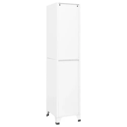  fehér acél zárható szekrény 38 x 45 x 180 cm