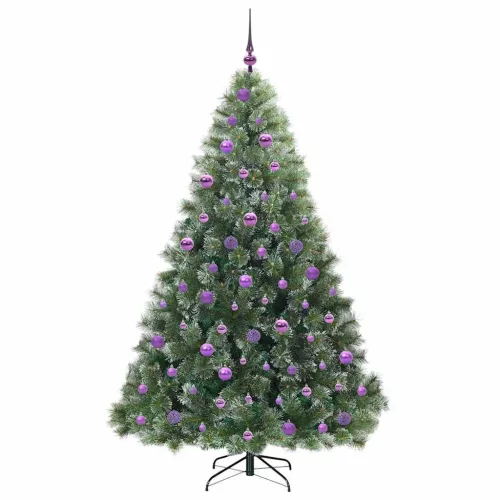  Mű karácsonyfa 300 LED-del állvánnyal Zöld 180 cm PE és PVC