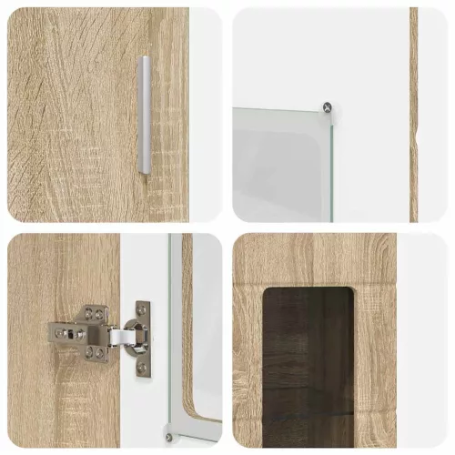  Magasfiú polcokkal Sonoma tölgy 60 x 35 x 182 cm Faanyag