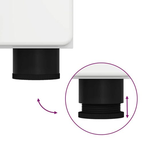  Magasfiú polcokkal Magas Fényű Fehér 60 x 35 x 182 cm Faanyag