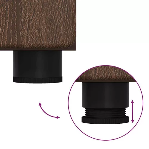  Magasfiú polcokkal ajtóval Barna Tölgy 60 x 35 x 182 cm Faanyag